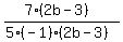 %287%2A%282b-3%29%29%2F%285%2A%28-1%29%2A%282b-3%29%29