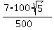 (7*100*sqrt(5))/(500)