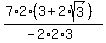 %287%2A2%283+%2B+2%2Asqrt%283%29%29%29%2F%28-2%2A2%2A3%29