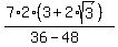 %287%2A2%283+%2B+2%2Asqrt%283%29%29%29%2F%2836+-+48%29