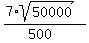 (7*sqrt(50000))/(500)