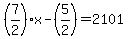 %287%2F2%29x++-+%285%2F2%29+=+2101