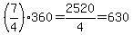 %287%2F4%29%2A360+=+2520%2F4+=+630