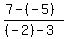 %287-%28-5%29%29%2F%28%28-2%29-3%29