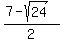 %287-sqrt%2824%29%29%2F2