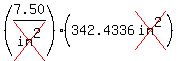 (7.50/cross(in^2))*(342.4336cross(in^2))
