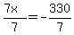 %287x%29%2F7+=+-330%2F7