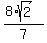 %288%2Asqrt%282%29%29%2F7