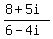 %288%2B5i%29%2F%286-4i%29
