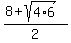%288%2Bsqrt%284%2A6%29%29%2F2