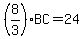 %288%2F3%29BC=24
