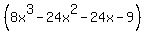 %288x%5E3-24x%5E2-24x-9%29