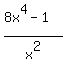 %288x%5E4-1%29%2Fx%5E2