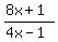 %288x+%2B+1%29%2F%284x+-+1%29