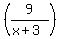 %289%2F%28x%2B3%29%29