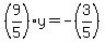 %289%2F5%29y+=+-%283%2F5%29