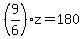 %289%2F6%29z+=+180