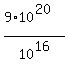 %289+%2A+10%5E20%29%2F+10%5E16