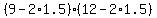 %289+-+2%2A1.5%29%2A%2812+-+2%2A1.5%29