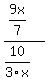 (9x/7) / (10/3x)