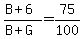 %28B%2B6%29%2F%28B%2BG%29=75%2F100