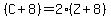 (C+8)=2(Z+8)