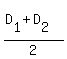 (D[1]+D[2])/2