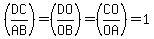 %28DC%2FAB%29=%28DO%2FOB%29=%28CO%2FOA%29=1