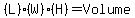 %28L%29%28W%29%28H%29=Volume