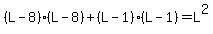 %28L-8%29%28L-8%29%2B%28L-1%29%28L-1%29=L%5E2