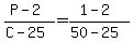 %28P+-+2%29+%2F+%28C+-+25%29+=+%281+-+2%29+%2F+%2850+-+25%29