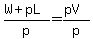 %28W%2BpL%29%2Fp+=+%28pV%29%2Fp