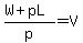 %28W%2BpL%29%2Fp+=+V