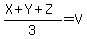 %28X+%2B+Y+%2B+Z%29%2F3+=+V