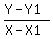 %28Y-Y1%29%2F%28X-X1%29
