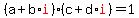 %28a%2Bb%2Ared%28i%29%29%2A%28c%2Bd%2Ared%28i%29%29+=+1