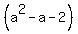 %28a%5E2-a-2%29