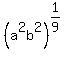 %28a%5E2b%5E2%29%5E%281%2F9%29