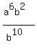 (a^6b^2)/(b^10)