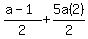 %28a-1%29%2F2%2B5a%282%29%2F2