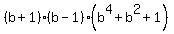 (b+1)(b-1)(b^4+b^2+1)