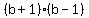 (b+1)(b-1)