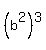 (b^2)^3