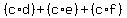 %28c%2Ad%29%2B%28c%2Ae%29%2B%28c%2Af%29