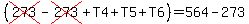 %28cross%28273%29-cross%28273%29%2BT4%2BT5%2BT6%29=564-273