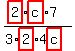 (highlight(2)highlight(c)*7)/(3*highlight(2)*4highlight(c))