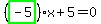%28highlight_green%28+-5+%29%29%2Ax%2B5=0