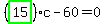 %28highlight_green%28+15+%29%29%2Ac-60=0
