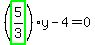 %28highlight_green%28+5%2F3+%29%29%2Ay-4=0