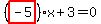 %28highlight_red%28+-5+%29%29%2Ax%2B3=0
